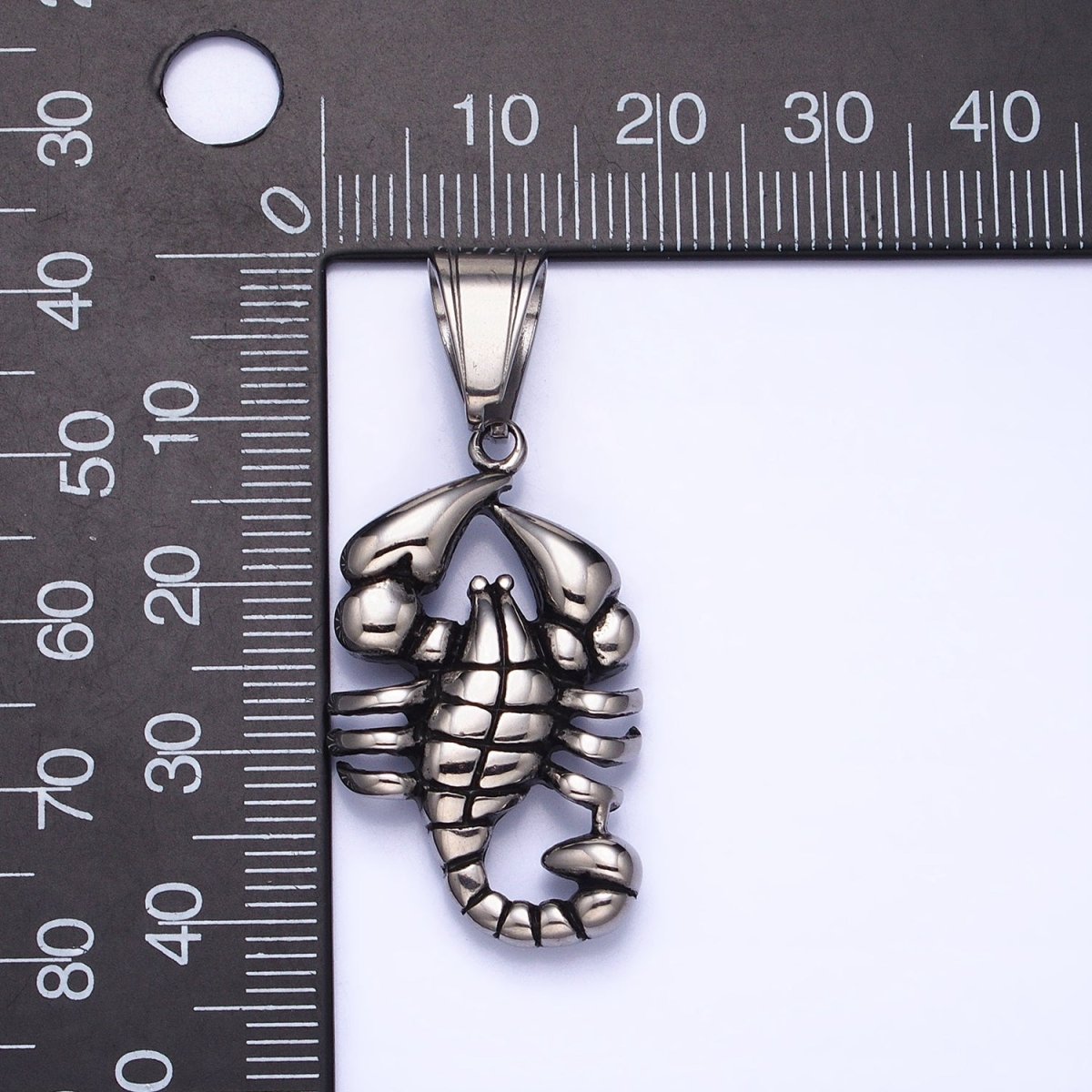 Stainless Steel Scorpion Desert Animal Silver Pendant | P1157