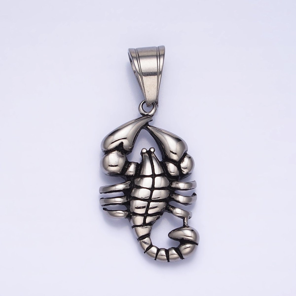 Stainless Steel Scorpion Desert Animal Silver Pendant | P1157