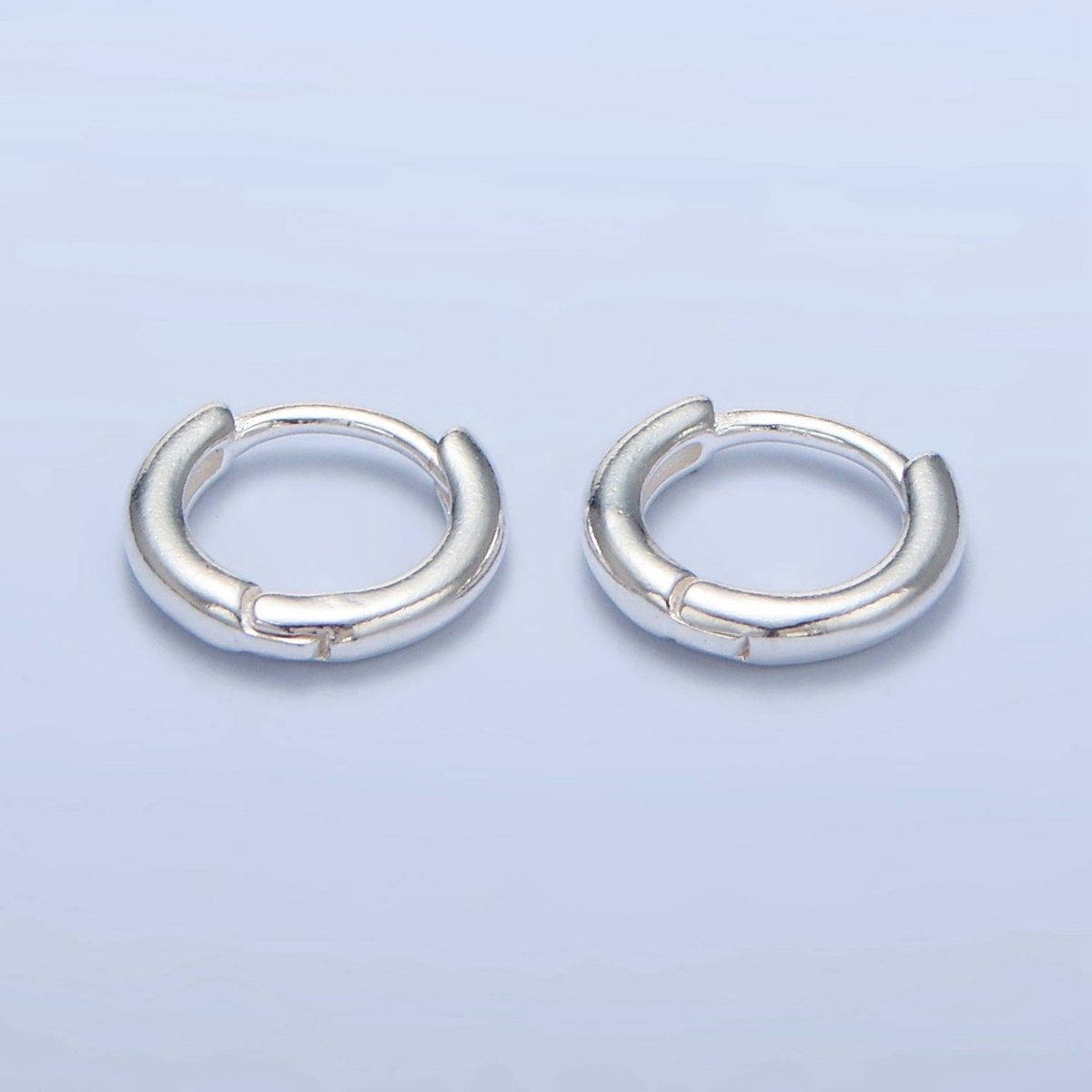 Sterling Silver 9mm Minimalist Cartilage Huggie Earrings | SL-377