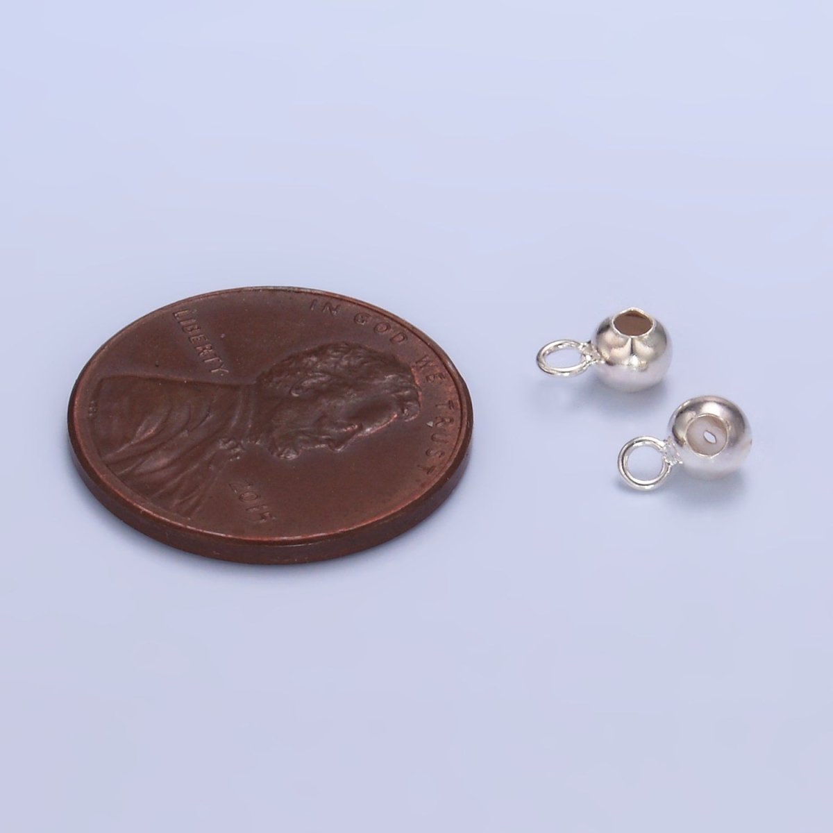 Sterling Silver S925 4mm Silicone Bead Loop Findings | SL-577