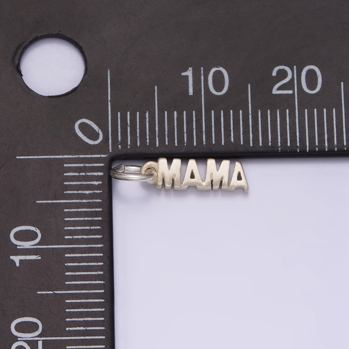 Sterling Silver S925 "MAMA" Script Minimalist Charm | E149