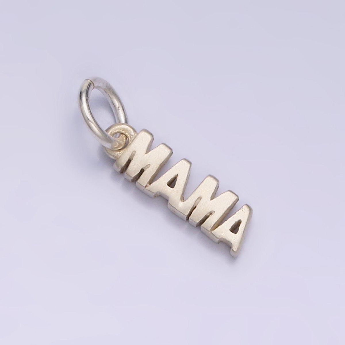 Sterling Silver S925 "MAMA" Script Minimalist Charm | E149