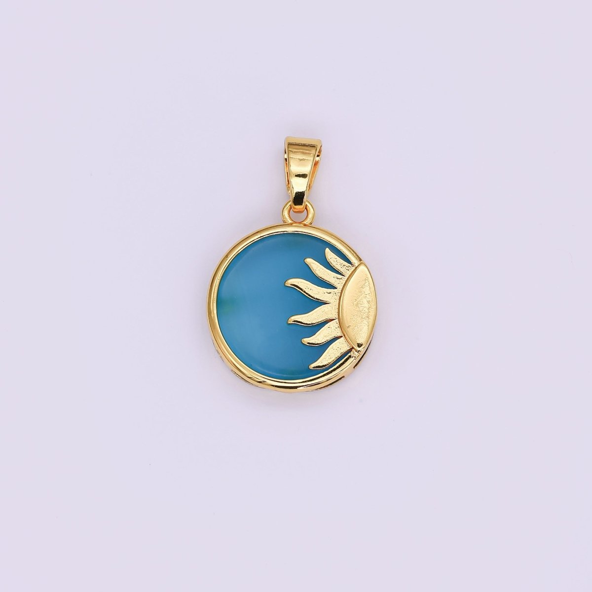 Sun Pendant Celestial Coin Dainty Charm J-306~J-310